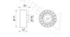 VW 074109243A Deflection/Guide Pulley, timing belt
